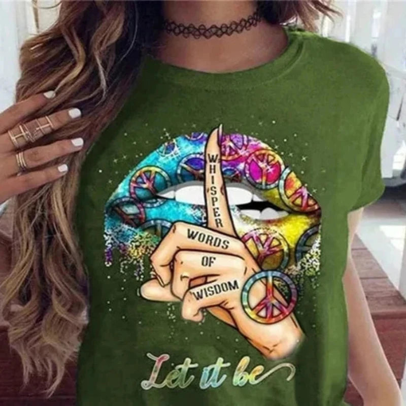 T-Shirt Hippie Coloré