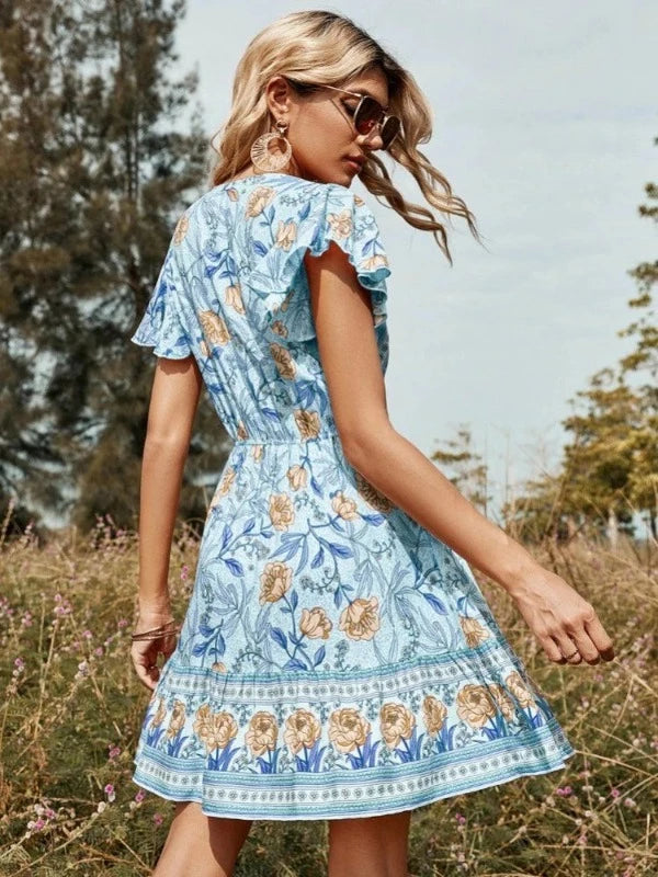 Robe Bohème Fleur du Printemps - boutique-hippie.fr