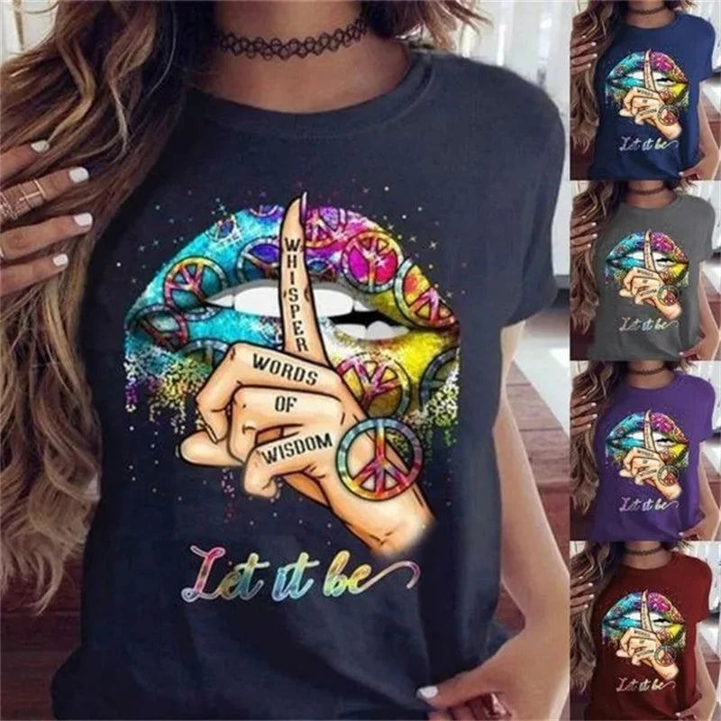 T-Shirt Hippie Coloré