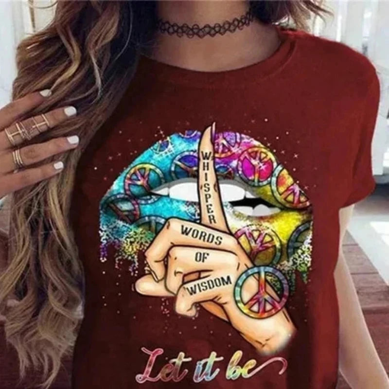 T-Shirt Hippie Coloré