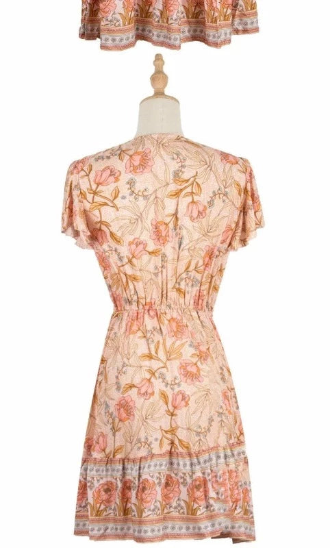 Robe Bohème Fleur du Printemps - boutique-hippie.fr