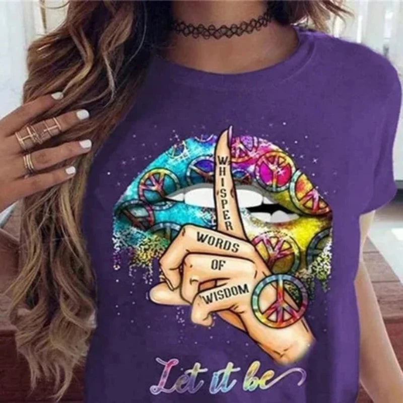 T-Shirt Hippie Coloré