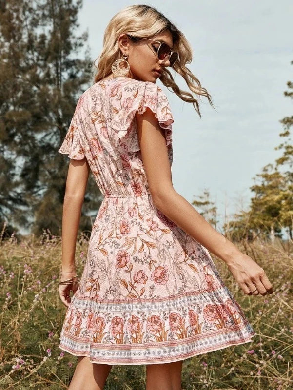 Robe Bohème Fleur du Printemps - boutique-hippie.fr