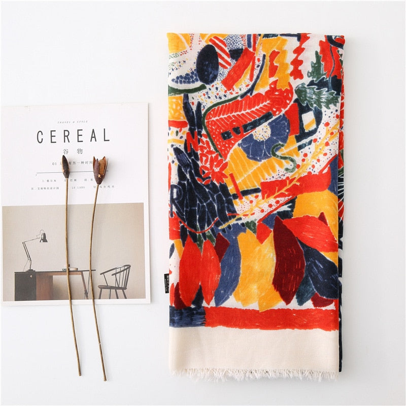 Chèche <br> Estival Coloré - boutique-hippie.fr