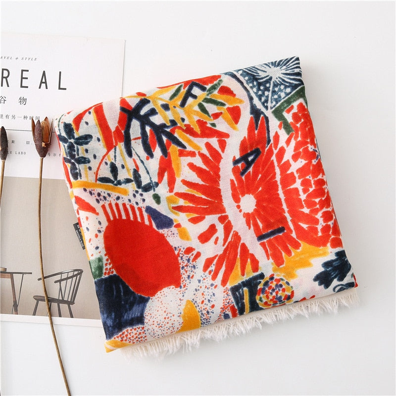 Chèche <br> Estival Coloré - boutique-hippie.fr