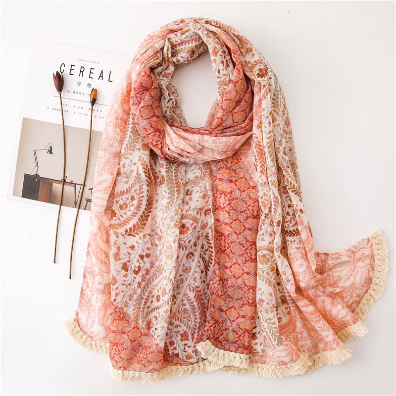 Chèche <br> Doux Couleur Rosé - boutique-hippie.fr