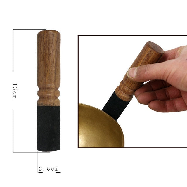 Accessoire Bol Tibétain <br> Maillet de Bois - boutique-hippie.fr