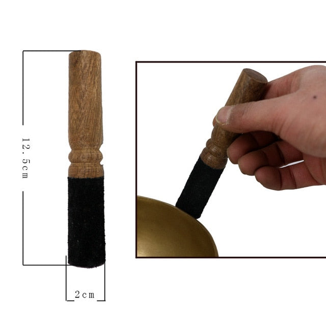 Accessoire Bol Tibétain <br> Maillet de Bois - boutique-hippie.fr