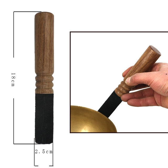 Accessoire Bol Tibétain <br> Maillet de Bois - boutique-hippie.fr