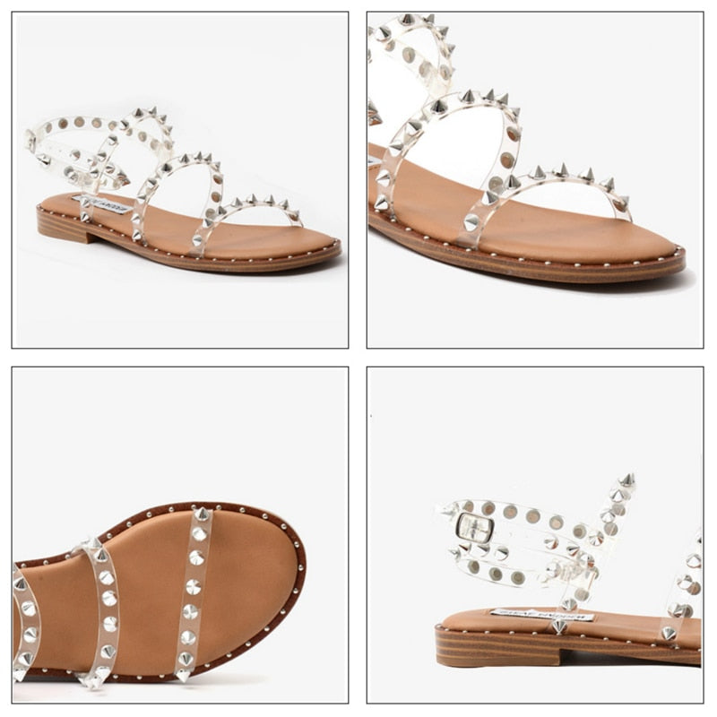 Sandale Hippie Cloutée
