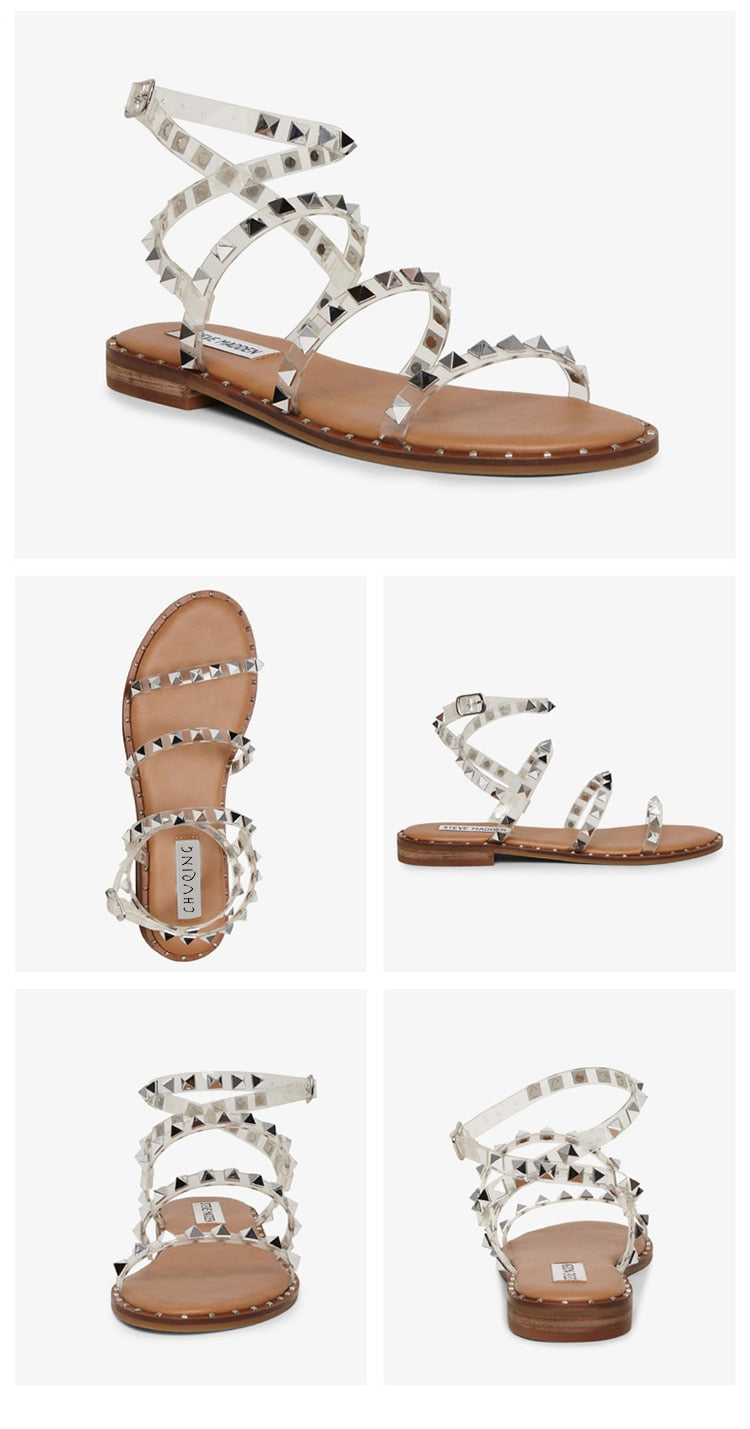 Sandale Hippie Cloutée
