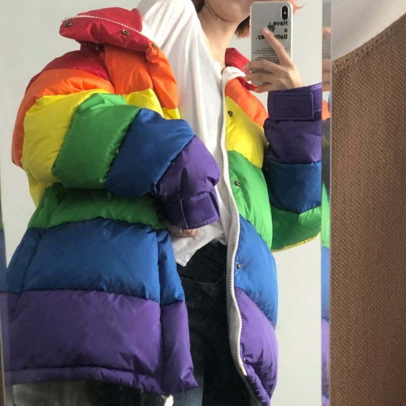 Manteau Hippie Arc-en-Ciel