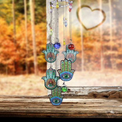 Carillon à Vent <br> Khamsa symbole - boutique-hippie.fr