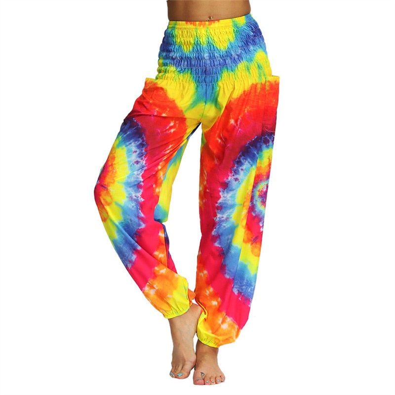 Pantalon Hippie Sarouel Arc en ciel Femme boutique hippie