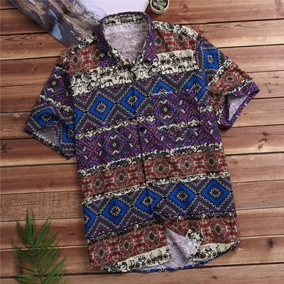 Chemise Hippie <br> Motif Africain - boutique-hippie.fr