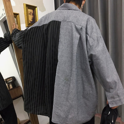Chemise Hippie <br> Noire & Grise - boutique-hippie.fr